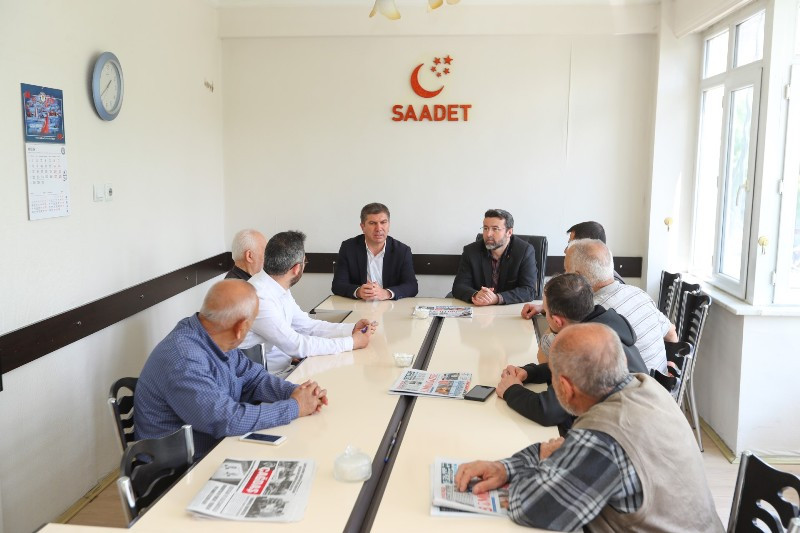   BAŞKAN ERCENGİZ’DEN SAADET PARTİSİ'NE ZİYARET 