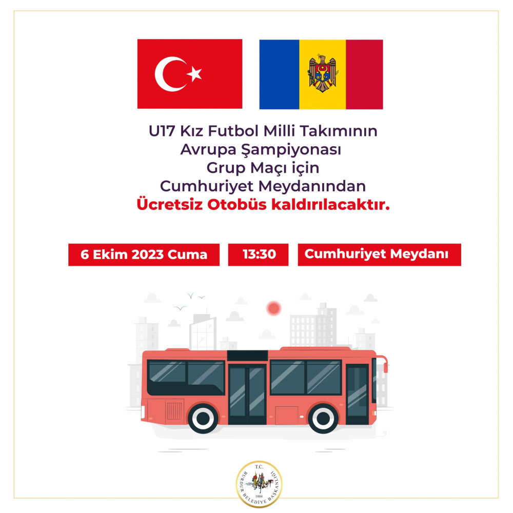 BELEDİYEDEN AVRUPA ŞAMPİYONASI MAÇI İÇİN JEST