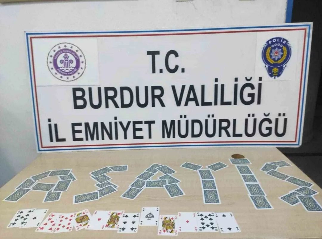 Burdur’da kumar baskını, para cezası uygulandı!