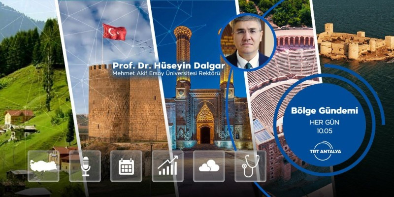 REKTÖR DALGAR TRT ANTALYA RADYOSU’NDA ADAY ÖĞRENCİLERE ÜNİVERSİTEYİ ANLATTI